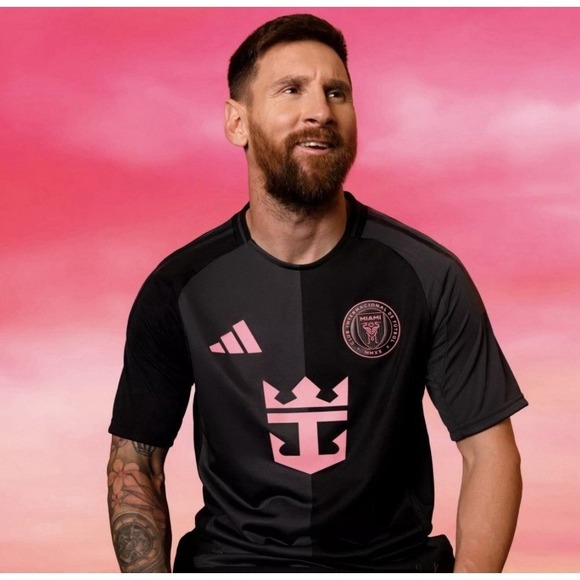 adidas Other - Adidas Inter Miami FC 25/26 Soccer Jersey Messi Mens M Black JI6821 NWT Real